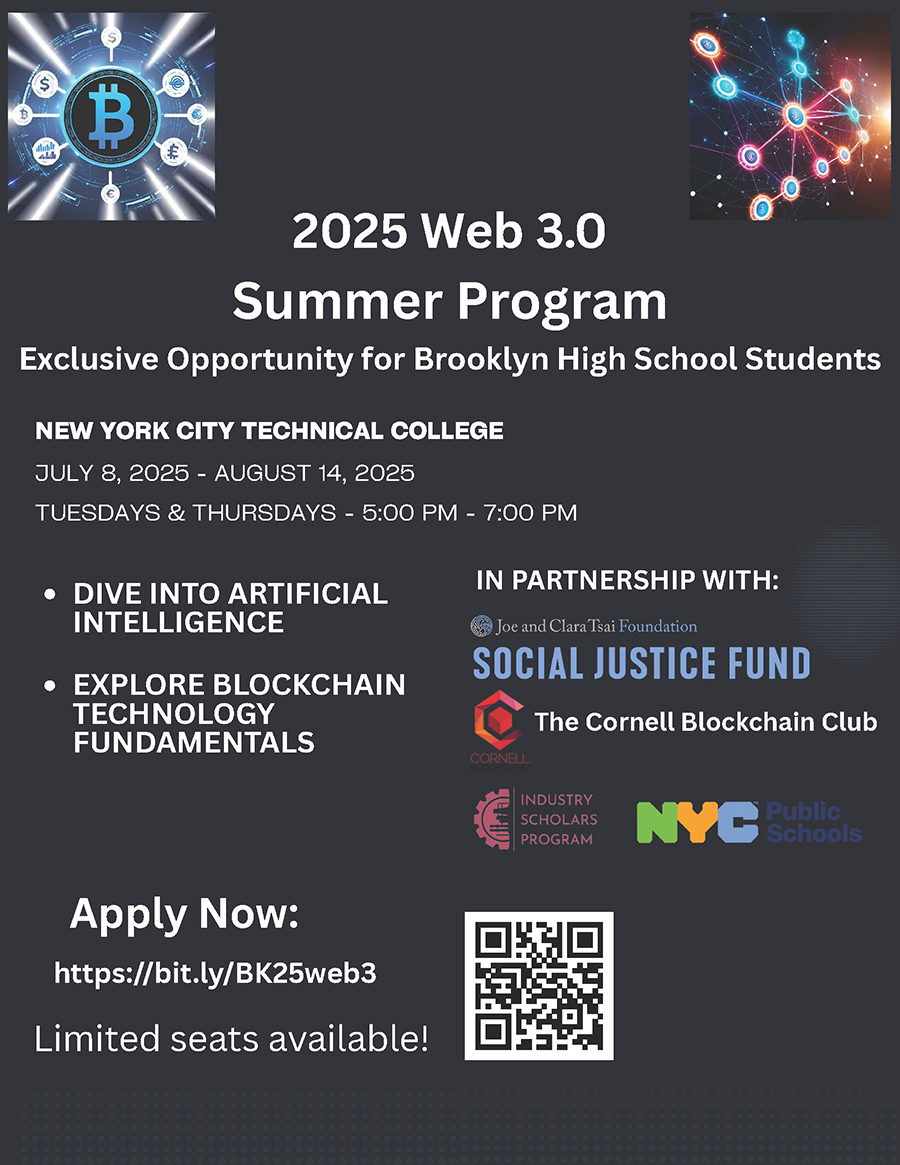 Web 3.0 summer program flyer