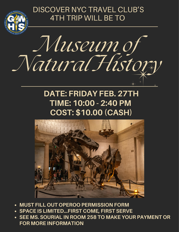 natural history museum trip flyer